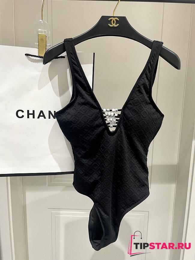 Chanel Pearl One-Piece Swimsuit 01 - 1