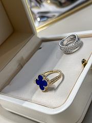 VCA Blue agate double-sided ring - 2