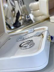 Bvlgari narrow version full diamond snake ring - 6