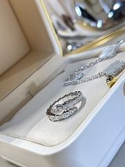 Bvlgari narrow version full diamond snake ring - 5