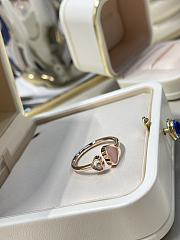 Chopard Pink Heart Diamond Ring Rose Gold - 3