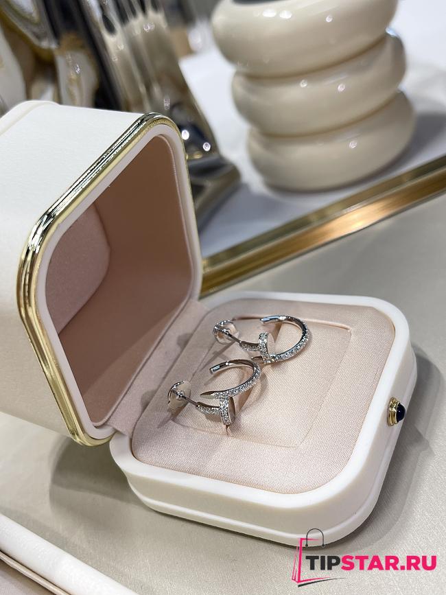 Cartier Full diamond nail earrings - 1