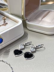 Chopard Black Onyx Heart Diamond Earrings - 1