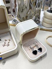 Chopard Black Onyx Heart Diamond Earrings - 6