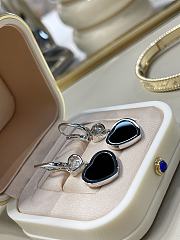 Chopard Black Onyx Heart Diamond Earrings - 5