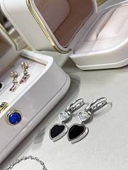 Chopard Black Onyx Heart Diamond Earrings - 4