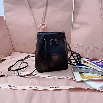 Miumiu Nappa leather pouch Coffee Color