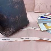 Miumiu Nappa leather pouch Coffee Color - 4