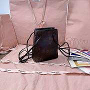 Miumiu Nappa leather pouch Coffee Color - 3