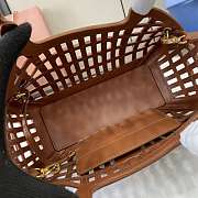 Miumiu Leather basket Cognac Color - 6