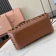 Miumiu Leather basket Cognac Color - 5