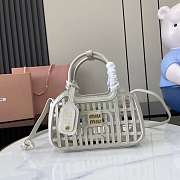 Miumiu Leather basket Chalk White Color - 1