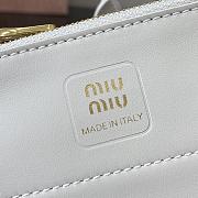 Miumiu Leather basket Chalk White Color - 2