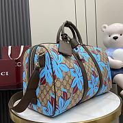 Gucci GG Supreme Canvas Beige and dark brown travel bag - 2
