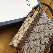 Gucci Horsebit 1955 Mini Crossbody Bag In Brown - 4