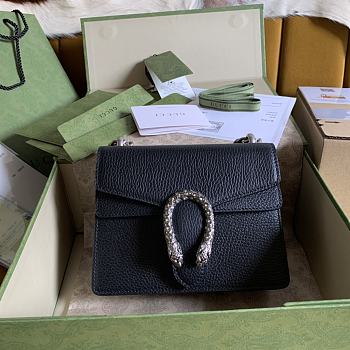 Gucci Dionysus Leather Bag In Black