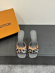 Louis Vuitton Leopard Print Thin Cat Heel Ballet Sandals 05 - 1