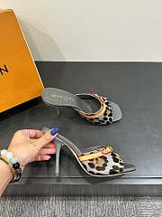 Louis Vuitton Leopard Print Thin Cat Heel Ballet Sandals 05 - 5