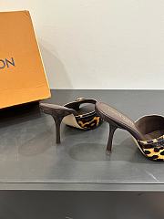 Louis Vuitton Leopard Print Thin Cat Heel Ballet Sandals 02 - 2