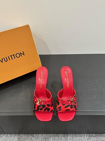Louis Vuitton Leopard Print Thin Cat Heel Ballet Sandals 01