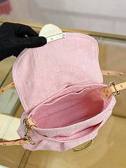 Louis Vuitton Sunset Monogram Denim Bag In Pink - 4