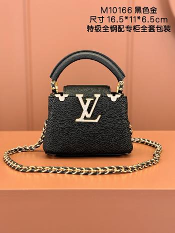 Louis Vuitton Capucines Nano Bag In Black M10166