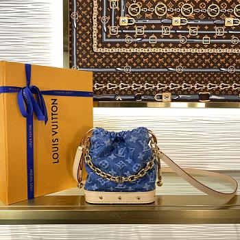 Louis Vuitton Nano Noah Backpack Denim Blue M83043