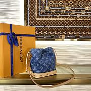 Louis Vuitton Nano Noah Backpack Denim Blue M83043 - 5