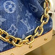 Louis Vuitton Nano Noah Backpack Denim Blue M83043 - 4