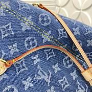 Louis Vuitton Neverfull MM Bag Denim Blue M13192 - 3