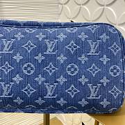 Louis Vuitton Neverfull MM Bag Denim Blue M13192 - 5
