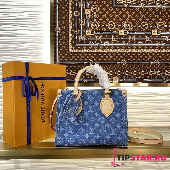 Louis Vuitton OnTheGo PM Monogram Denim M14633 - 1