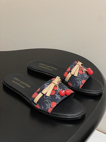 LV X TM Cherry pendant flat sandals 14