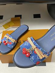 LV X TM Cherry pendant flat sandals 11 - 6