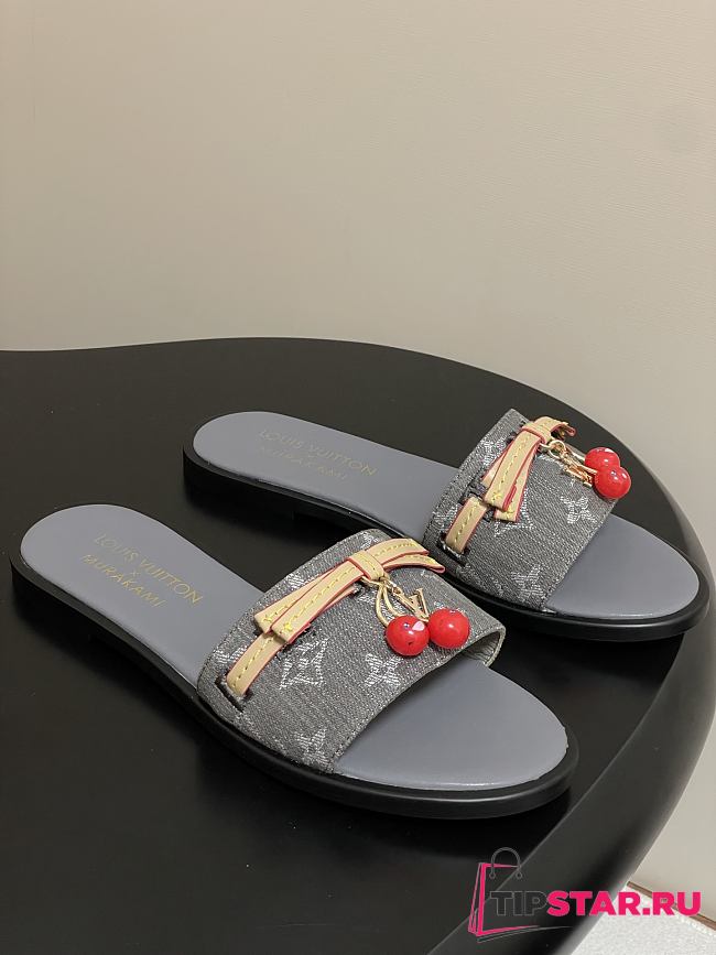 LV X TM Cherry pendant flat sandals 10 - 1