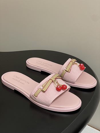 LV X TM Cherry pendant flat sandals 09