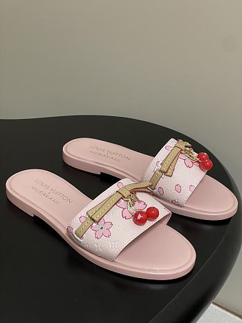 LV X TM Cherry pendant flat sandals 07