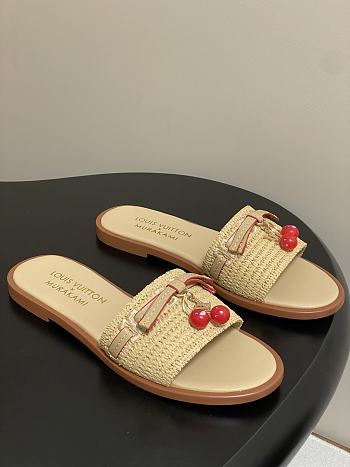 LV X TM Cherry pendant flat sandals 02