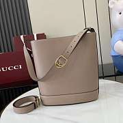 Gucci 73 medium bucket bag Taupe smooth leather - 4
