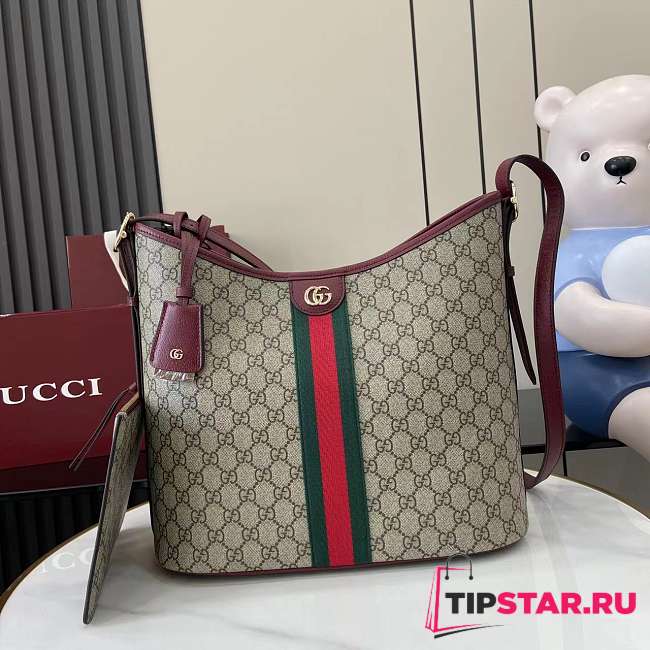 Gucci Ophidia large shoulder bag burgundy - 1