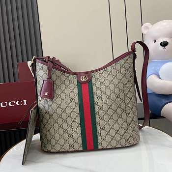 Gucci Ophidia large shoulder bag burgundy