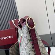 Gucci Ophidia large shoulder bag burgundy - 6