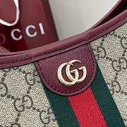 Gucci Ophidia large shoulder bag burgundy - 4