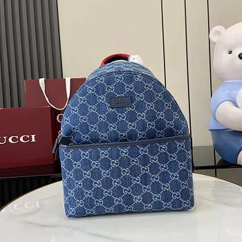 Gucci Children's GG backpack Blue and ivory GG denim