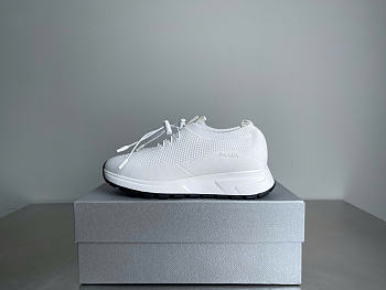 Prada Fabric round toe slip-on in white