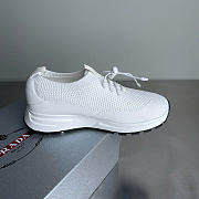 Prada Fabric round toe slip-on in white - 4