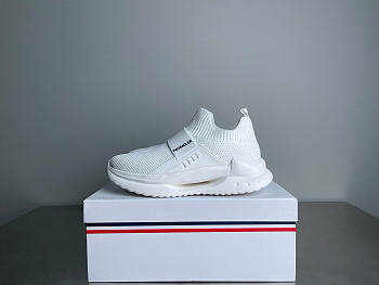 Moncler Socks Shoes Round Toe Thick Bottom Low In White