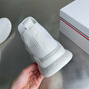 Moncler Socks Shoes Round Toe Thick Bottom Low In White - 3