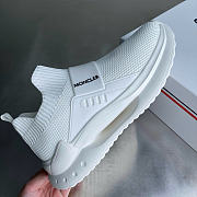 Moncler Socks Shoes Round Toe Thick Bottom Low In White - 2