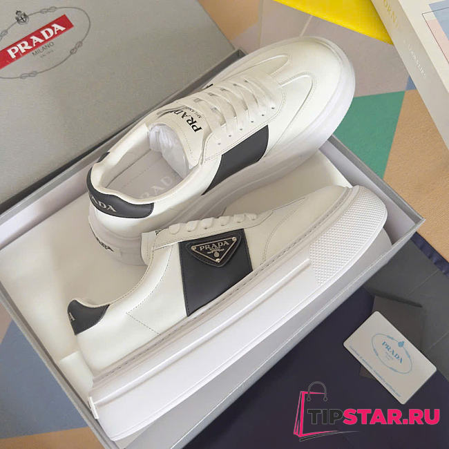 Prada Perforated leather sneakers In White - 1